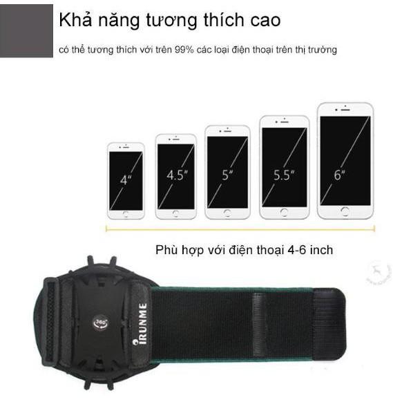 Bao đeo tay đựng điện thoại thiết kế điều chỉnh xoay tròn 360 độ