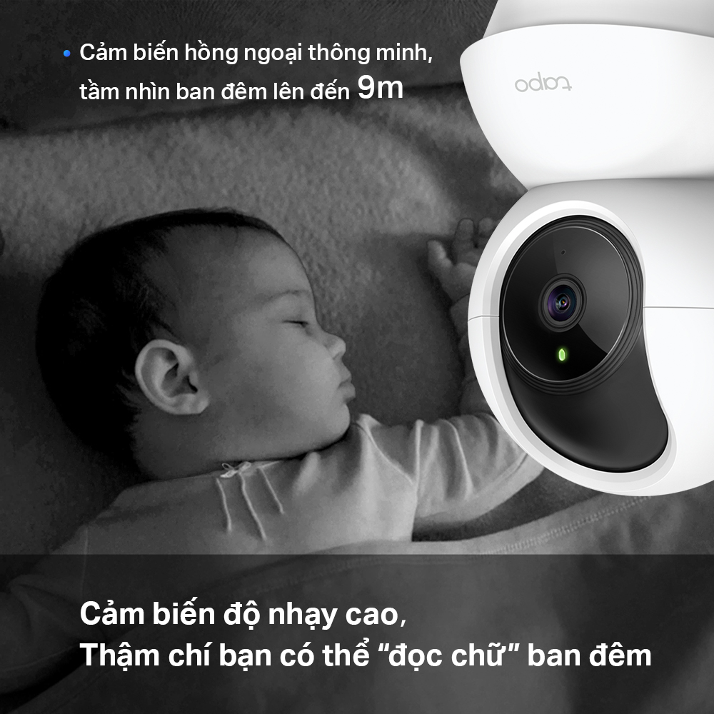 Camera Wifi TP-Link Tapo C210 Độ Phân Giải 3MP Lưu trữ 256GB Giám Sát An Ninh - Hàng Chính Hãng