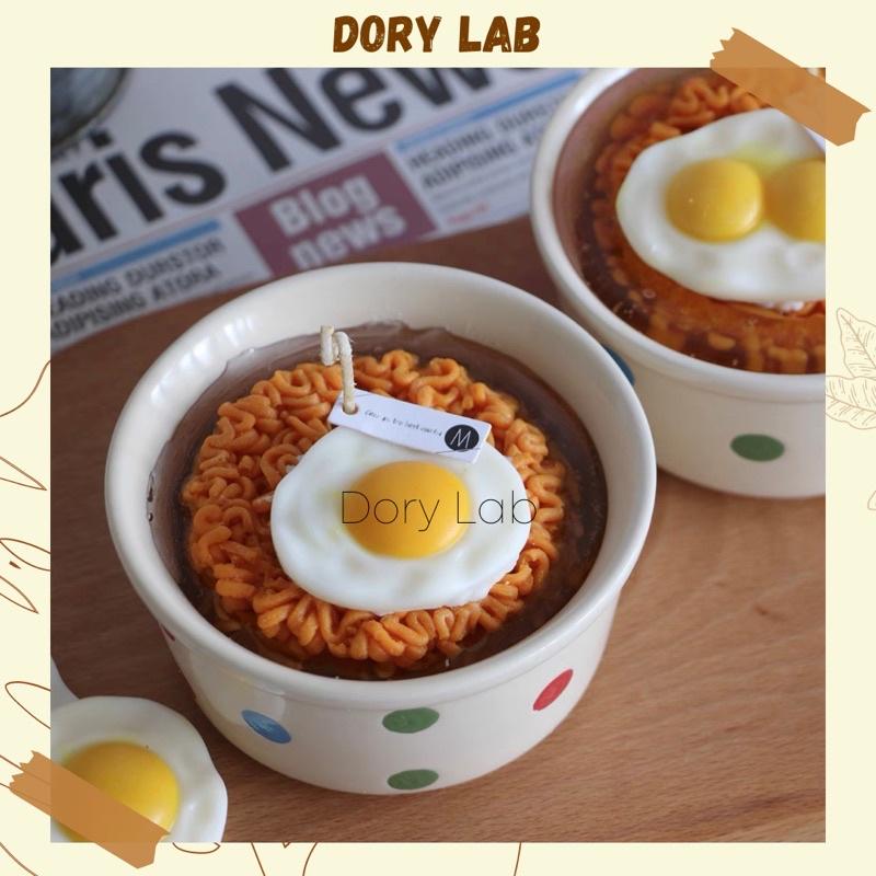 Nến Thơm Mì Gói Trứng Ổp La Mặt Cười Cute HandMade - Dory Lab