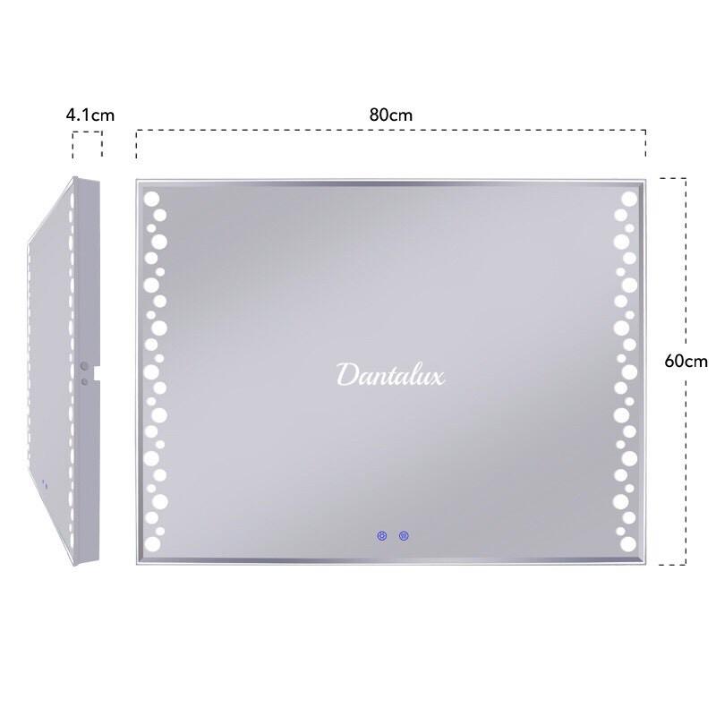 GƯƠNG PHÒNG TẮM, bàn trang điểm LED CẢM ỨNG, CÓ SẤY DP338A 60x80cm