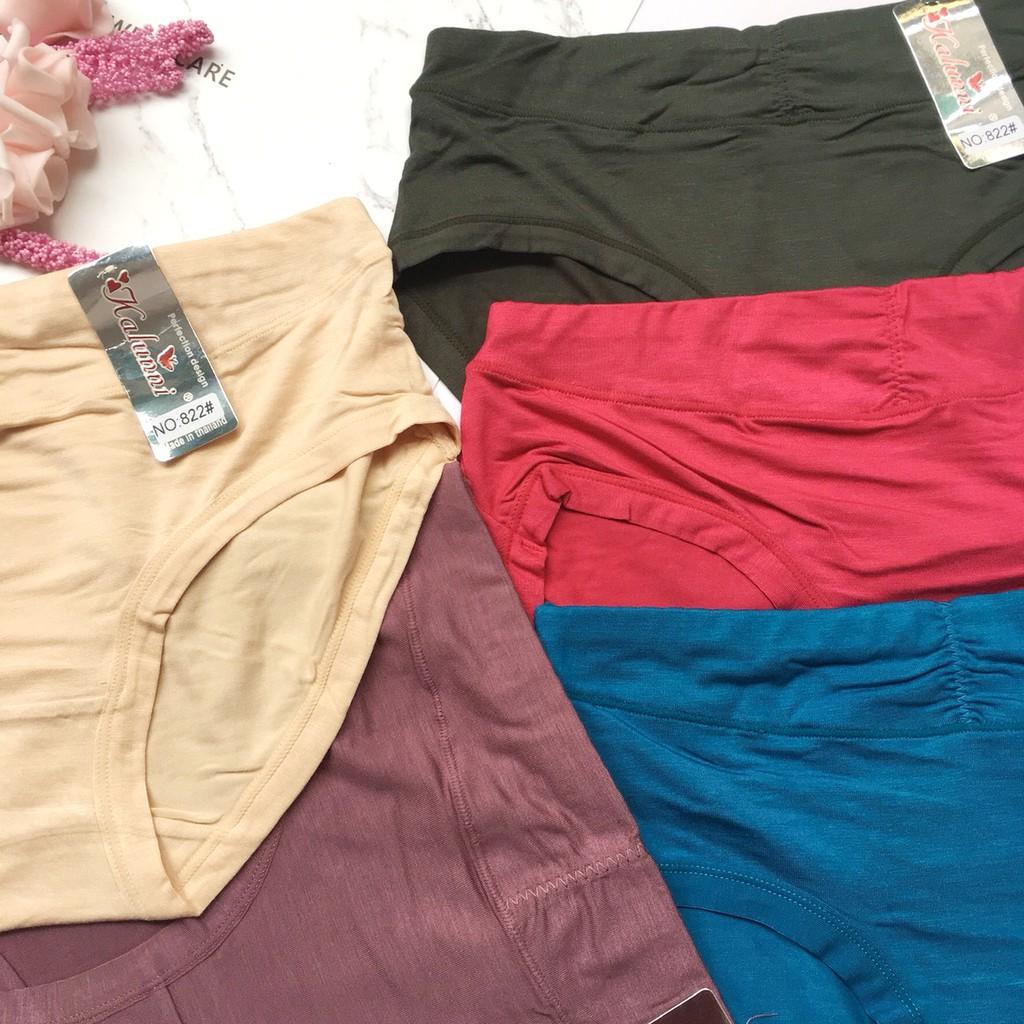 QUẦN LÓT NỮ LƯNG CAO THUN COTTON LẠNH MÁT - QLNU38