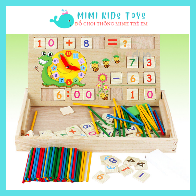 Đồ chơi toán học đa chức năng kèm chữ số 0-9 và phép tính - Đồ chơi thông minh cho bé