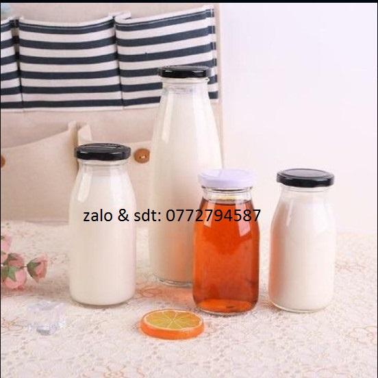 Chai Thủy Tinh 1000ml nắp Thiết