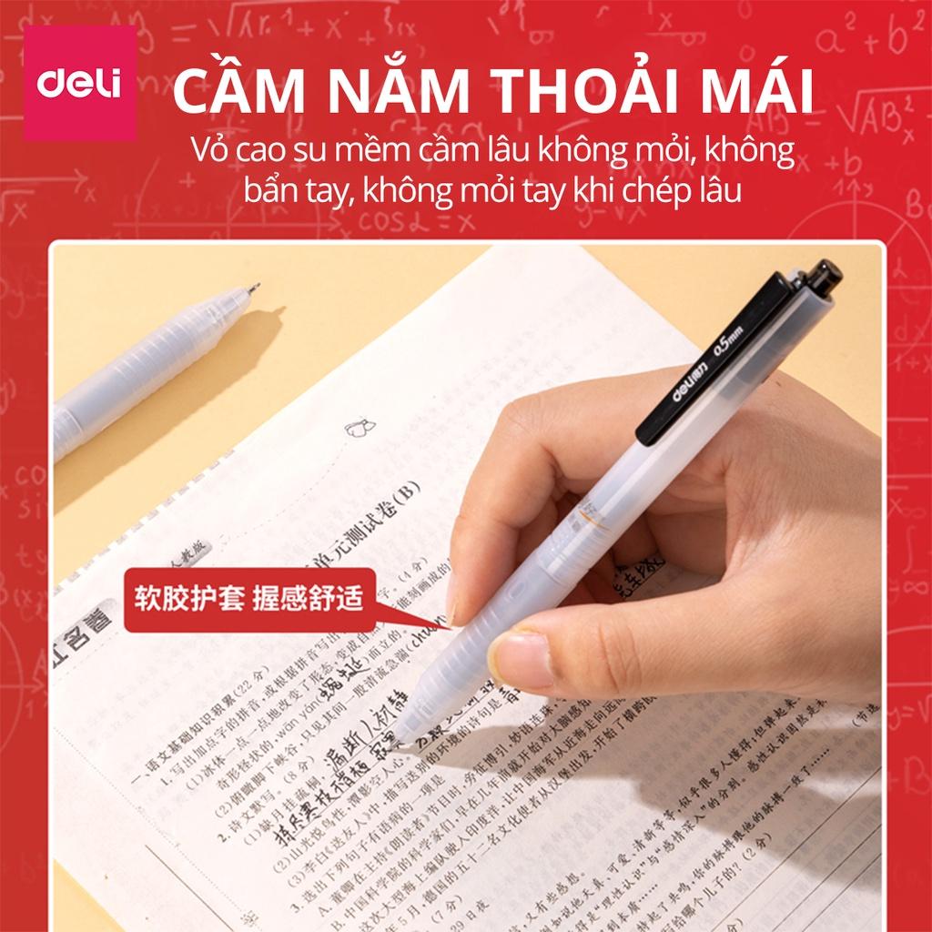 Bút Bi Nước Mực Gel Ngòi 0.5mm Mực Nhiều Ngòi Trơn Viết Mượt Deli - Phù Hợp Cho Văn Phòng Sinh Viên Học Sinh - SA135