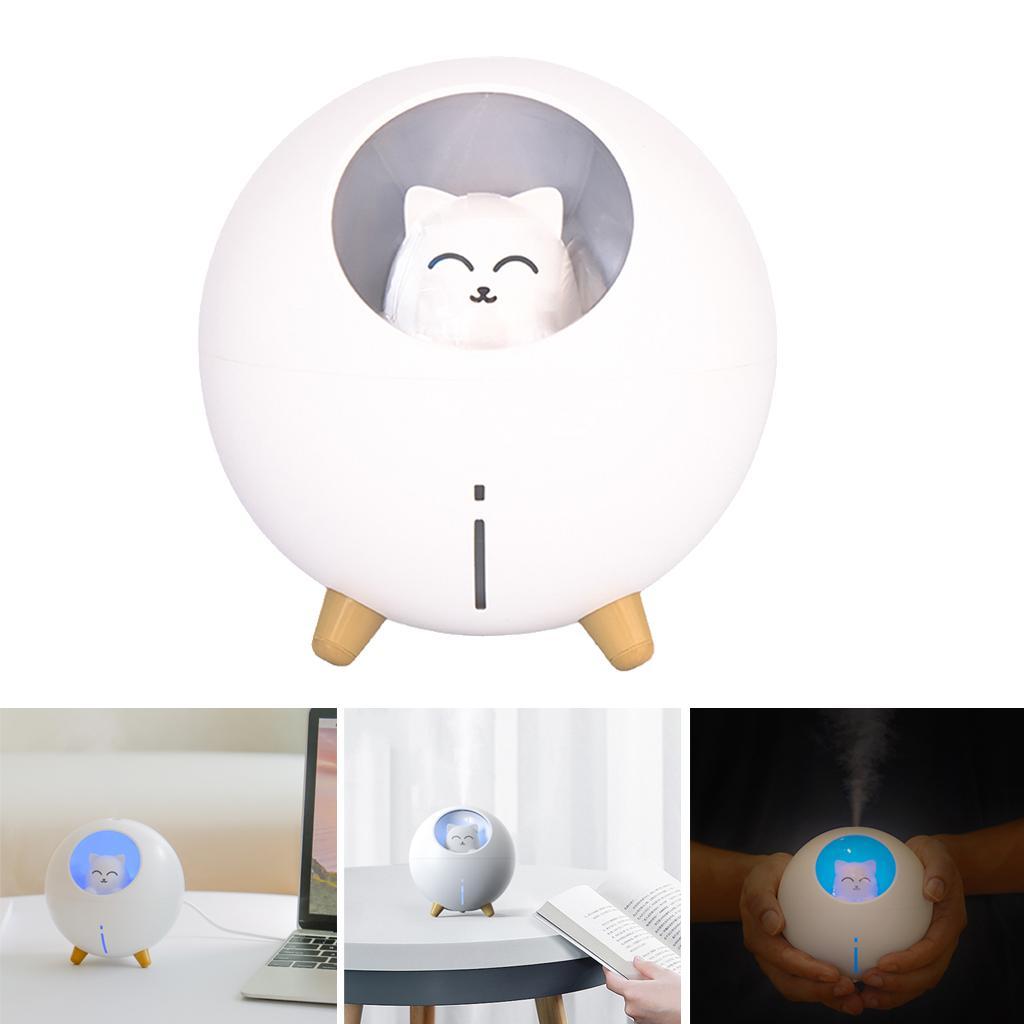 220ML LED Mini Humidifier Cute USB Diffuser Office Bedroom White