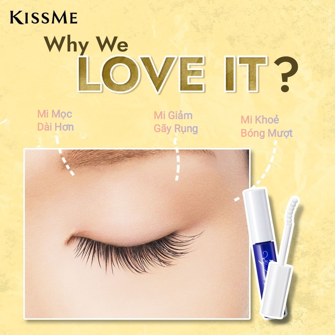 Tinh Chất Dưỡng Dài Và Khoẻ Làn Mi Kissme Heroine Make Watering Eyelash Serum Mẫu Mới ( 5.5g)