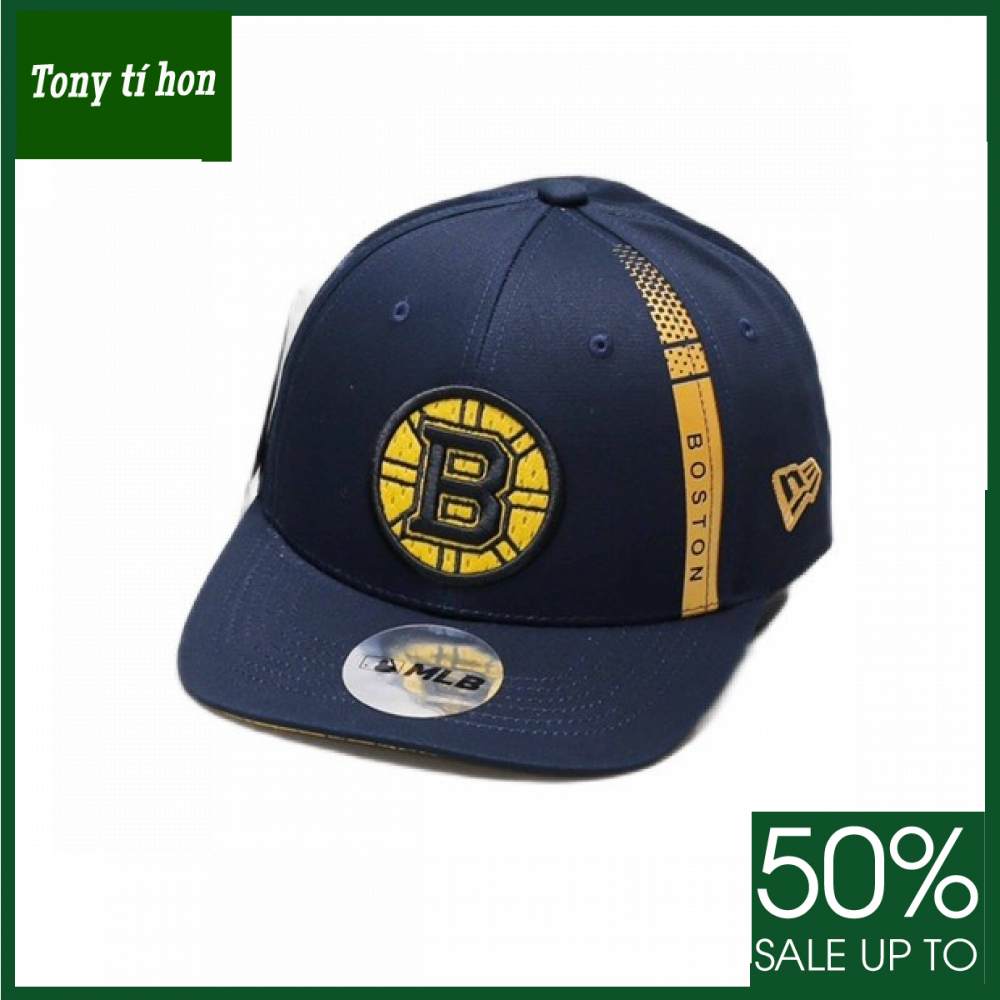 Tony tí hon - Mũ/nón kết lưỡi trai Snapback B Boston phối cách thời trang nam nữ cao cấp - màu trắng