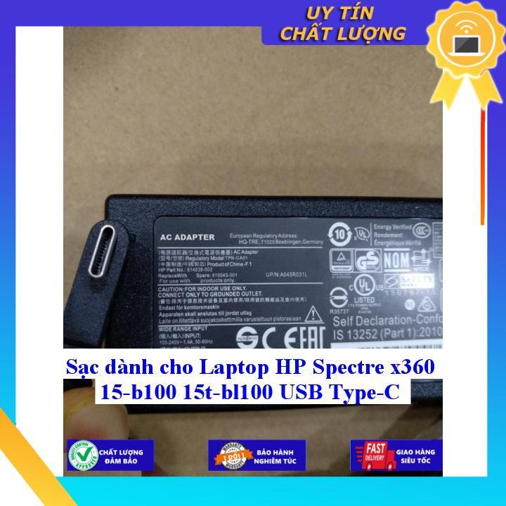 Sạc dùng cho Laptop HP Spectre x360 15-b100 15t-bl100 USB Type-C - Hàng Nhập Khẩu New Seal