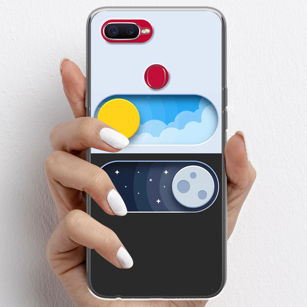Ốp lưng cho Oppo F9 nhựa TPU mẫu Ngày đêm