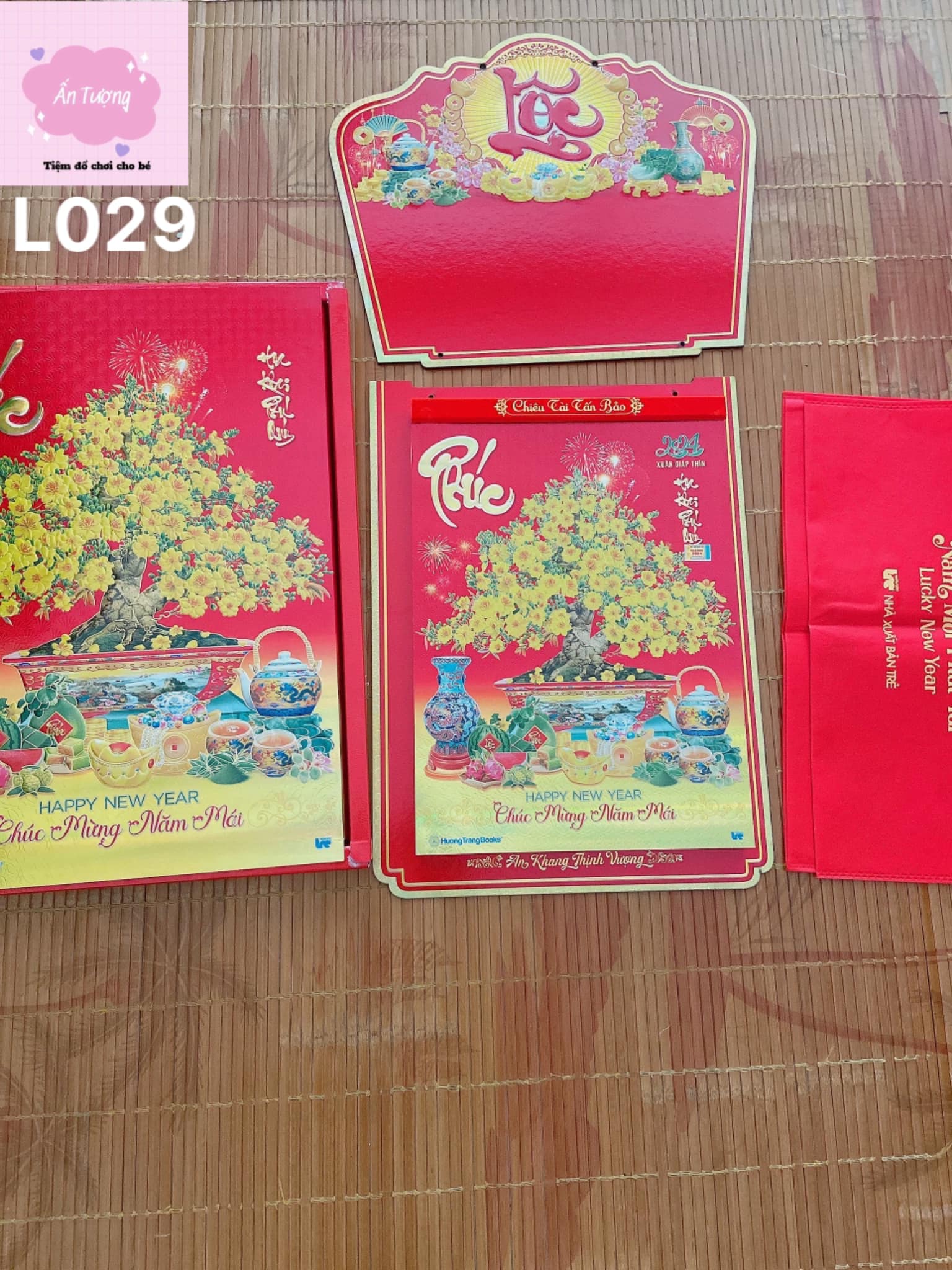 Bộ lịch Giáp Thìn 2024 - Lịch Bloc Cực Đại - chủ đề " Phong Thuỷ - Thư Pháp”- L029
