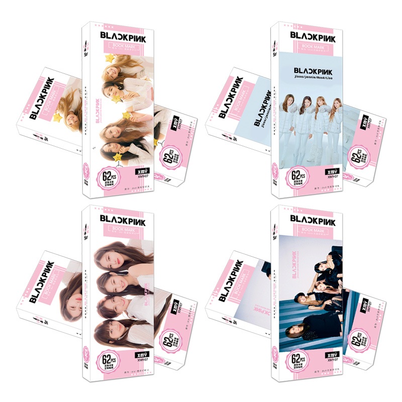 Bookmark BLACK PINK 62pcs mới - Mẫu 1