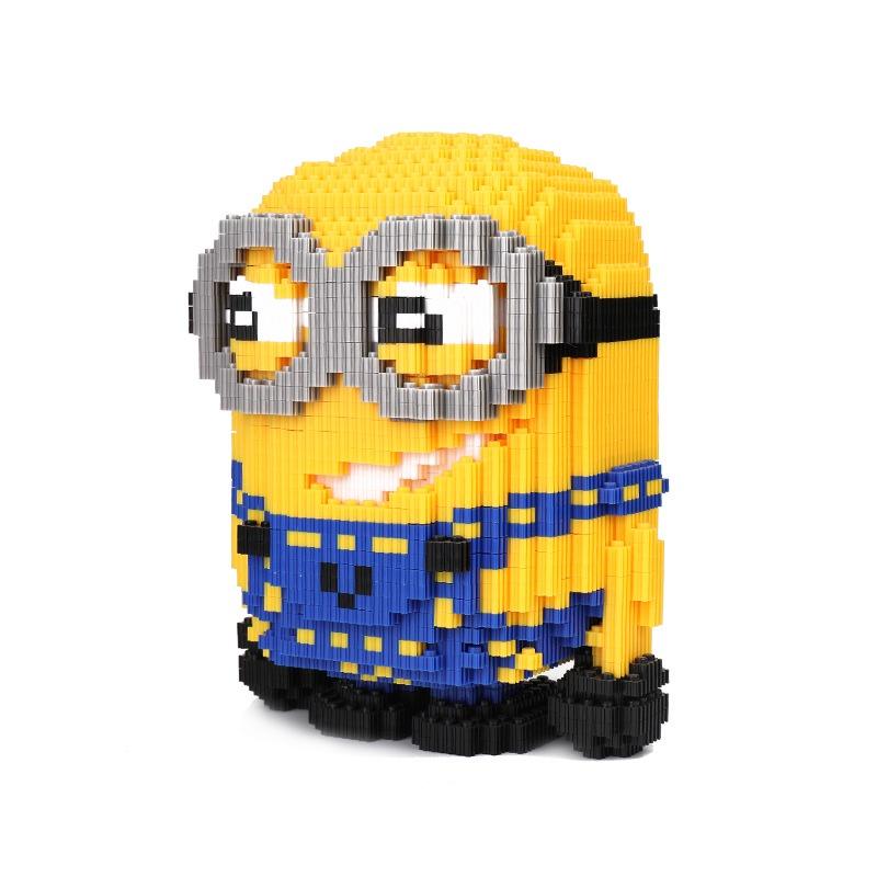 Đồ chơi lắp ráp 3D mô hình minion cỡ đại bộ 4500 miếng tặng kèm xe mô hình ngẫu nhiên