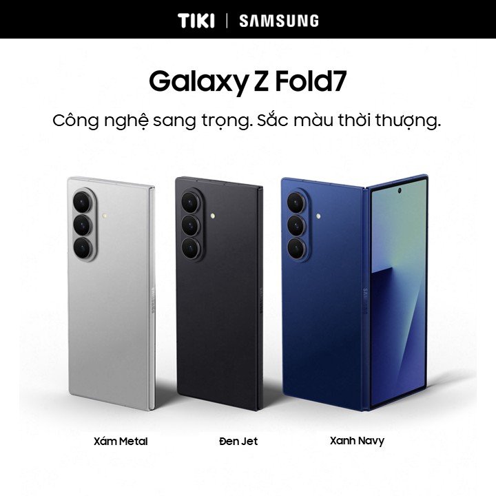 Điện thoại Samsung Galaxy Z Fold7, Điện thoại AI, Camera 200MP, Màn hình 8.0&quot; tối ưu đa nhiệm, Mỏng nhẹ nhất - Hàng Chính Hãng