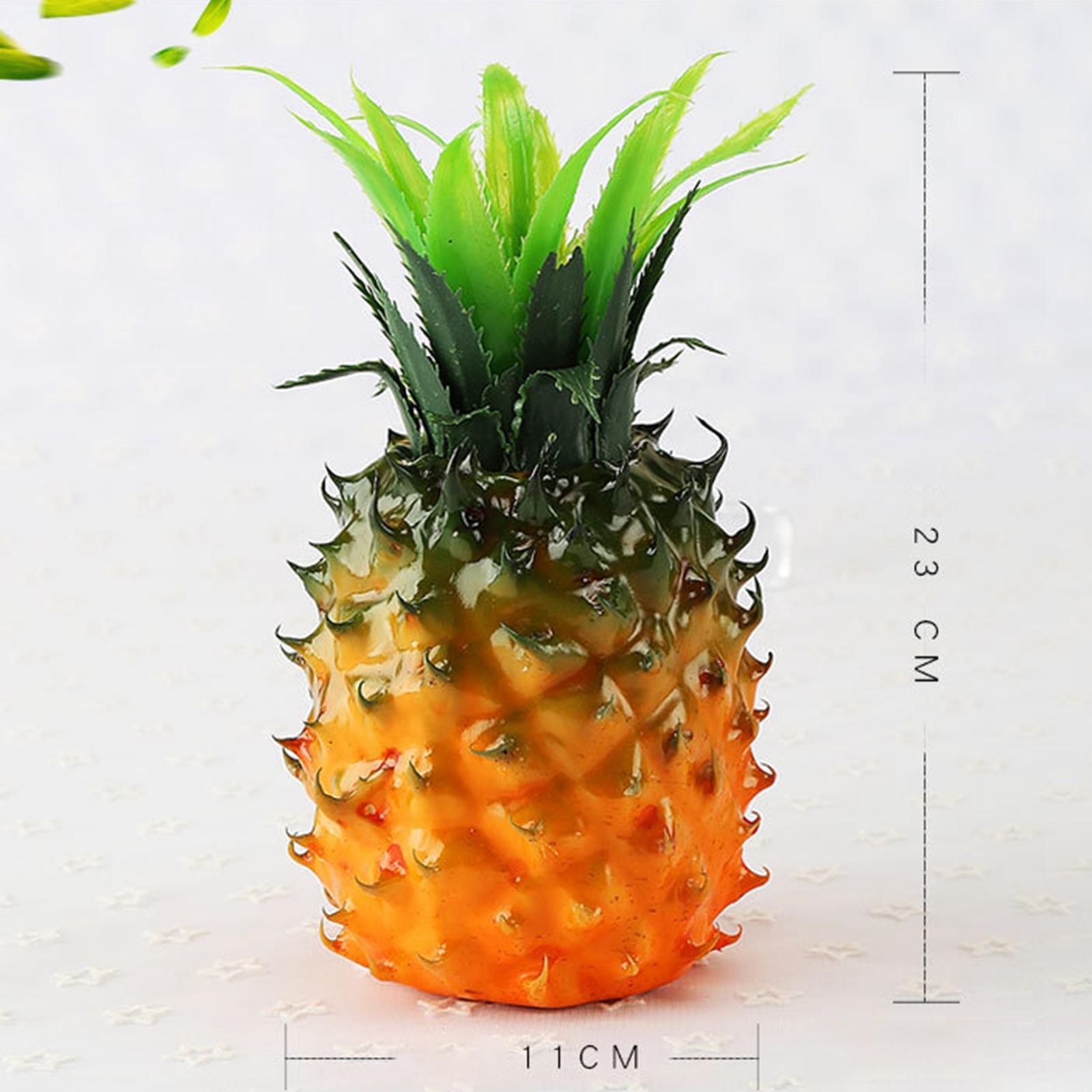 Tropical Artificial Pineapple Fruits Cabinet Display Decorative Ornament Decoration Props For kitchen and home Wedding Party Decor