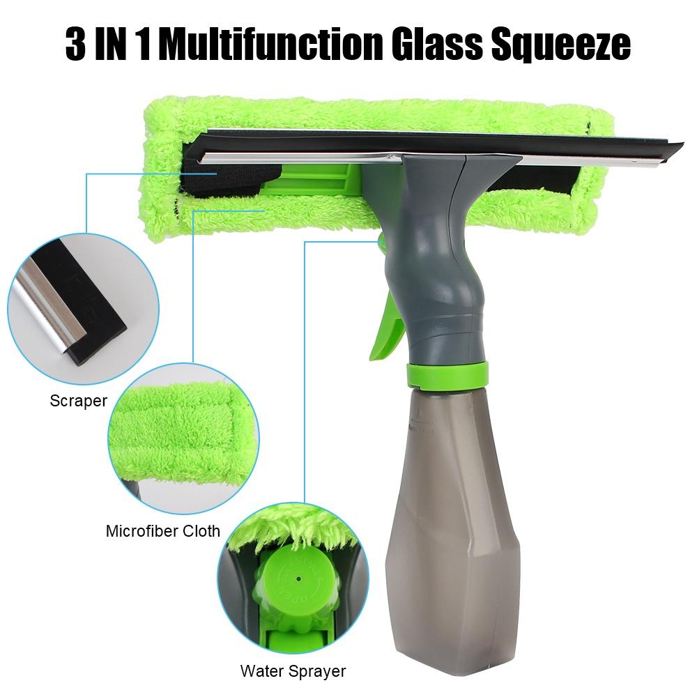 Bộ dụng cụ vệ sinh cửa kính 3 trong 1 tiện lợi