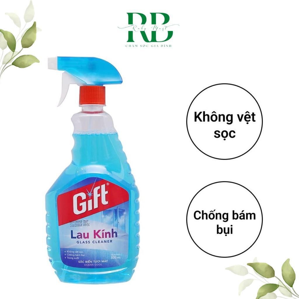 Nước Lau Kính Gift Sắc Biển Tươi Mát Chai 800ml