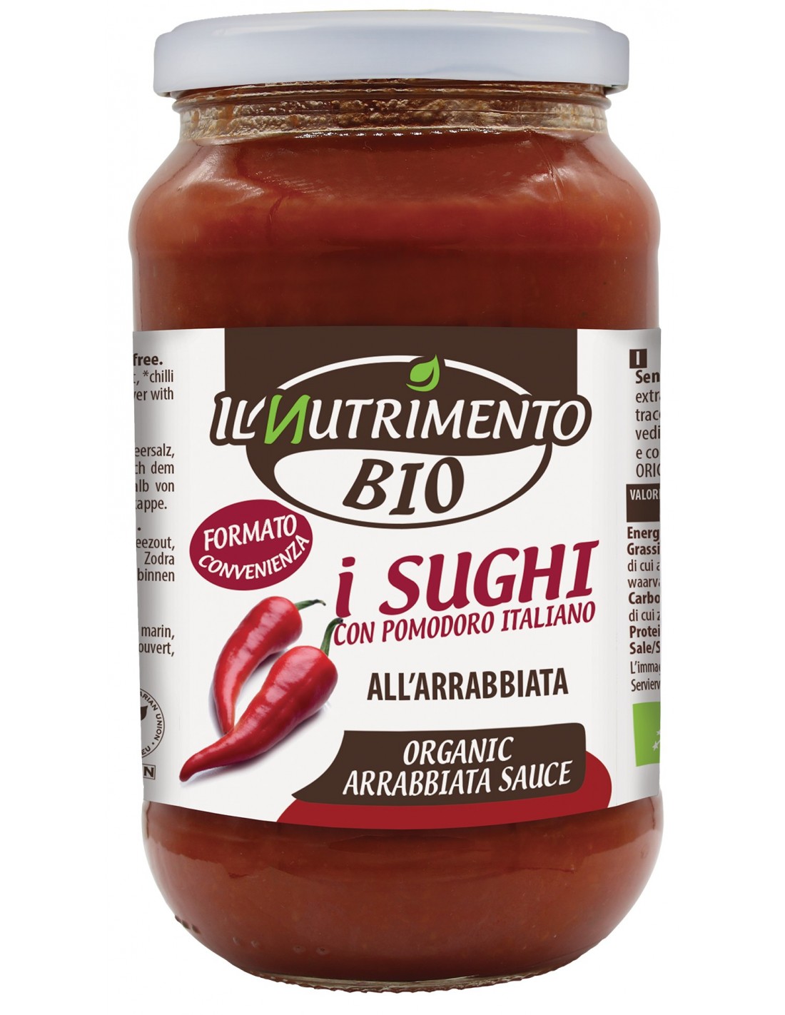 Sốt cà chua Arrabbiata hữu cơ 280g Organic Arrabbiata Sauces