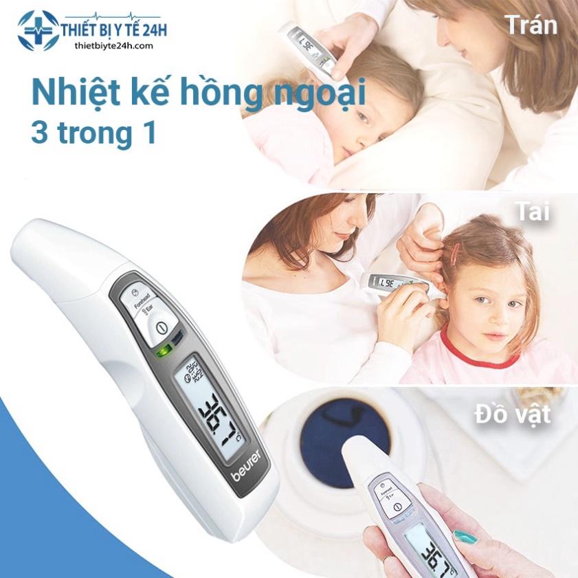 Nhiệt Kế Điện Tử, Nhiệt Kế Đo Tai Beurer FT65 - Phù Hợp Gia Đình Có Trẻ Sơ Sinh, 5 Nút Thông Minh