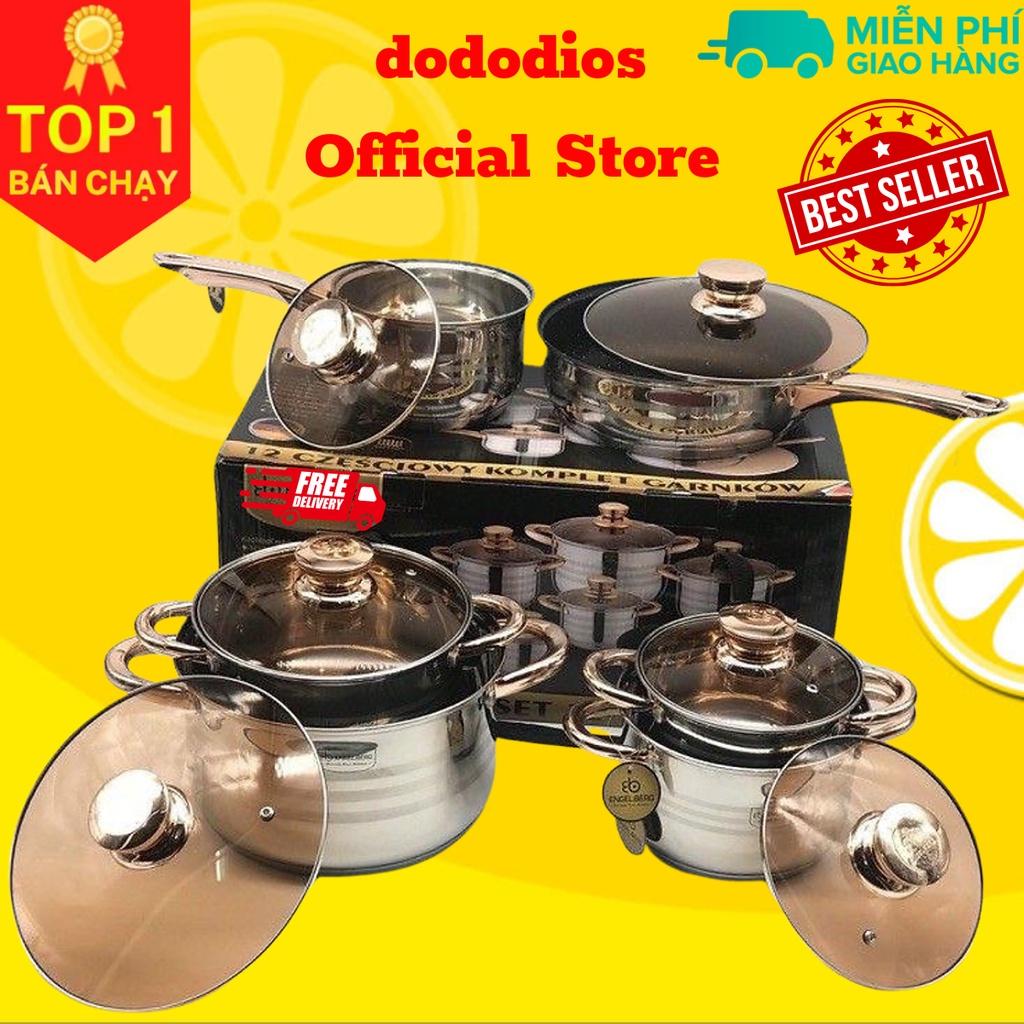 Bộ Nồi Đức 6 món 12 chi tiết - Chính hãng dododios