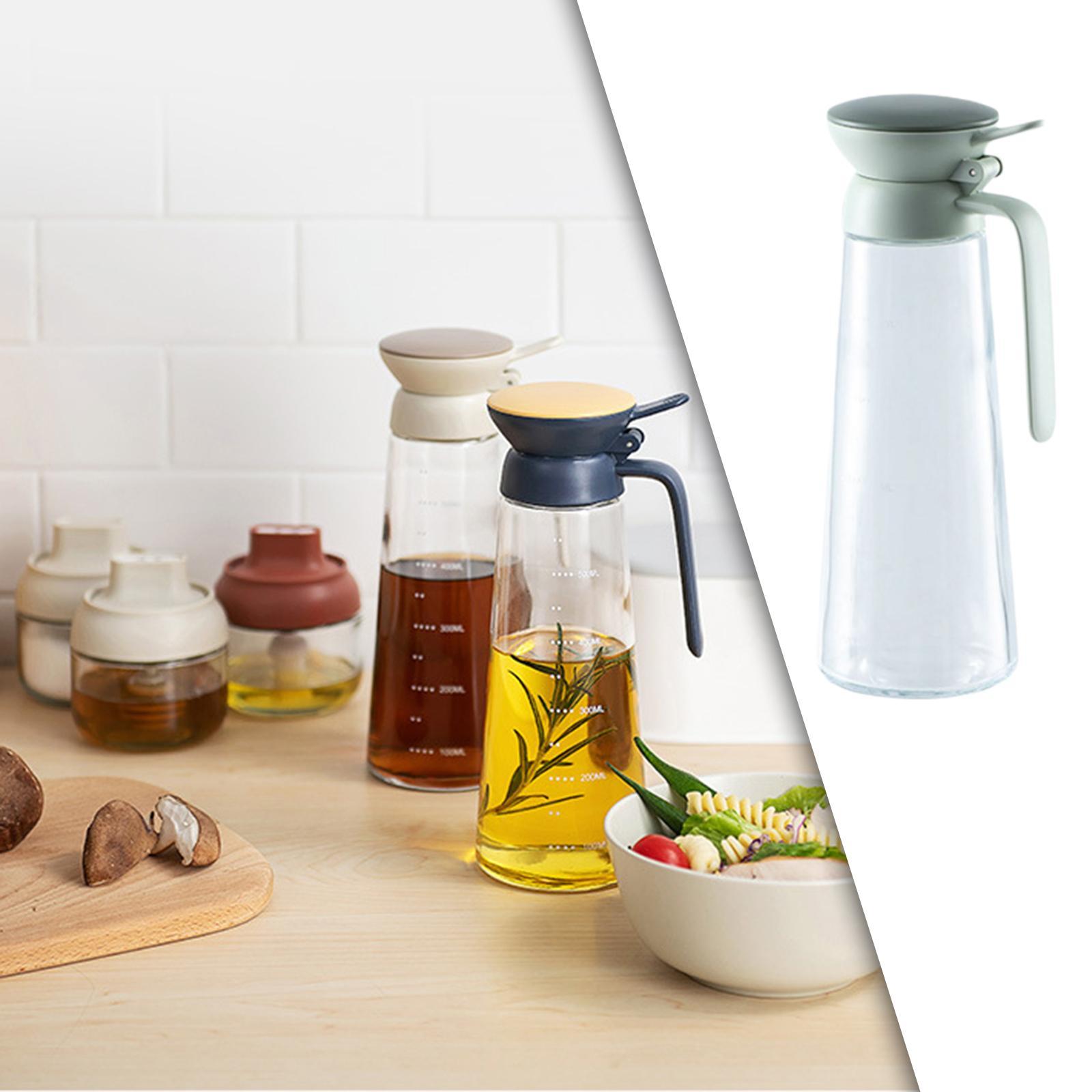 Olive Oil Dispenser Bottle 600ml Oil Vinegar Dispensers for Sauce Home