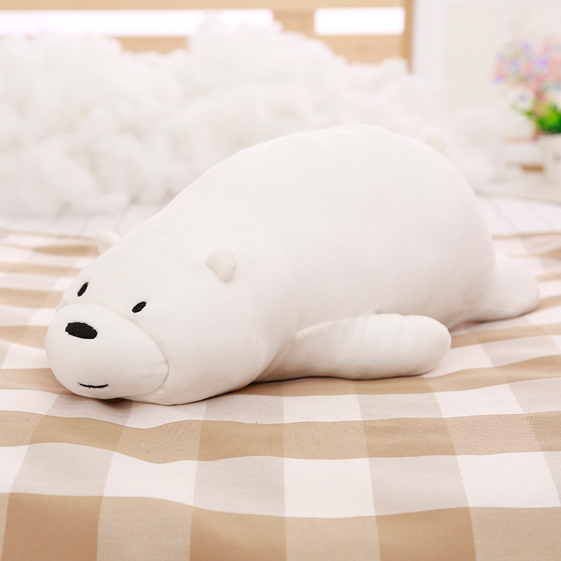 Gấu bông anh em nhà gấu We Bare Bears nằm siêu mềm (25cm---&gt;90cm) Gối ôm gấu We Bare Bears dễ thương hàng xịn cao cấp an toàn cho trẻ nhỏ