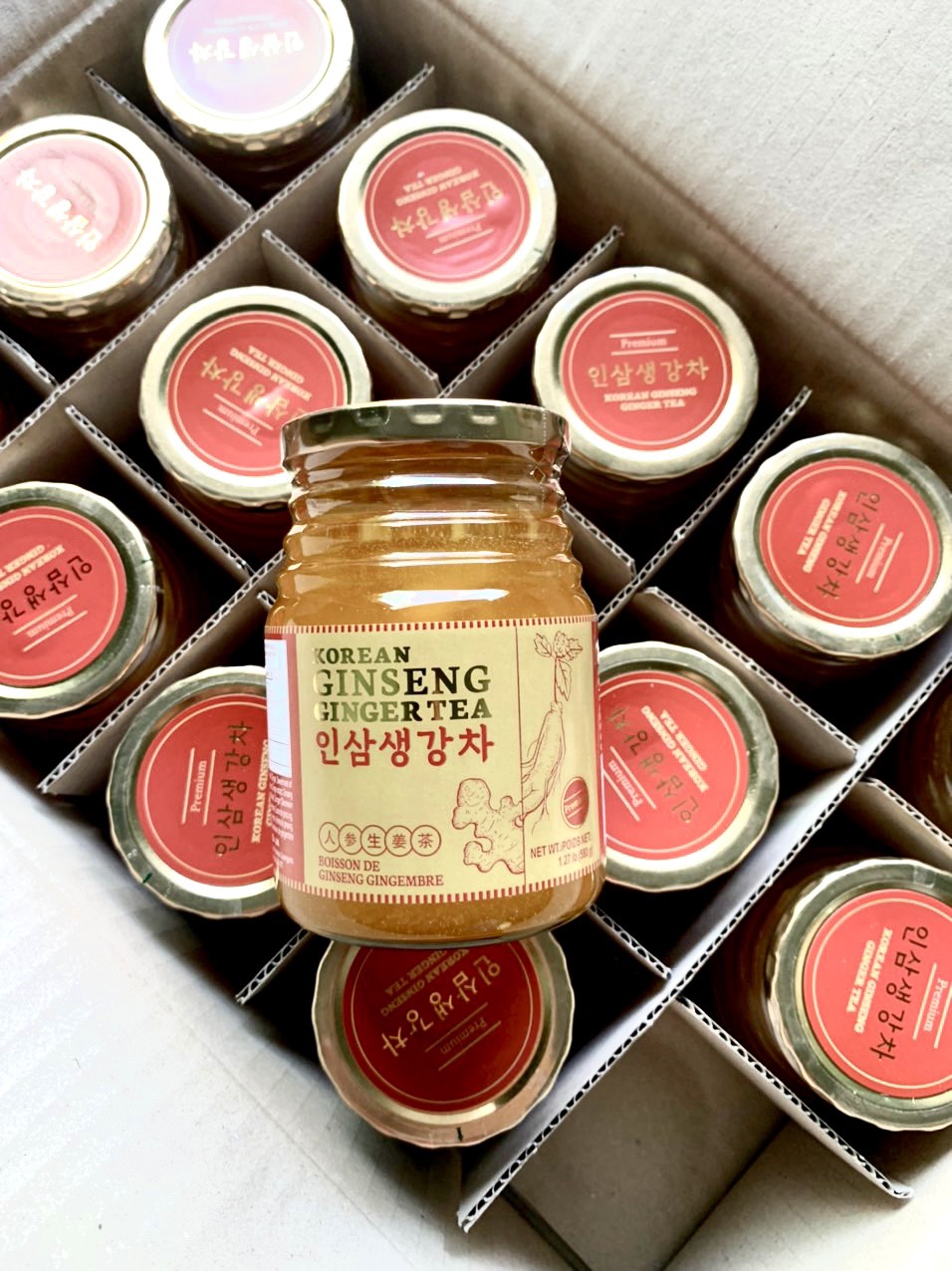 Trà gừng nhân sâm Damizle 580g