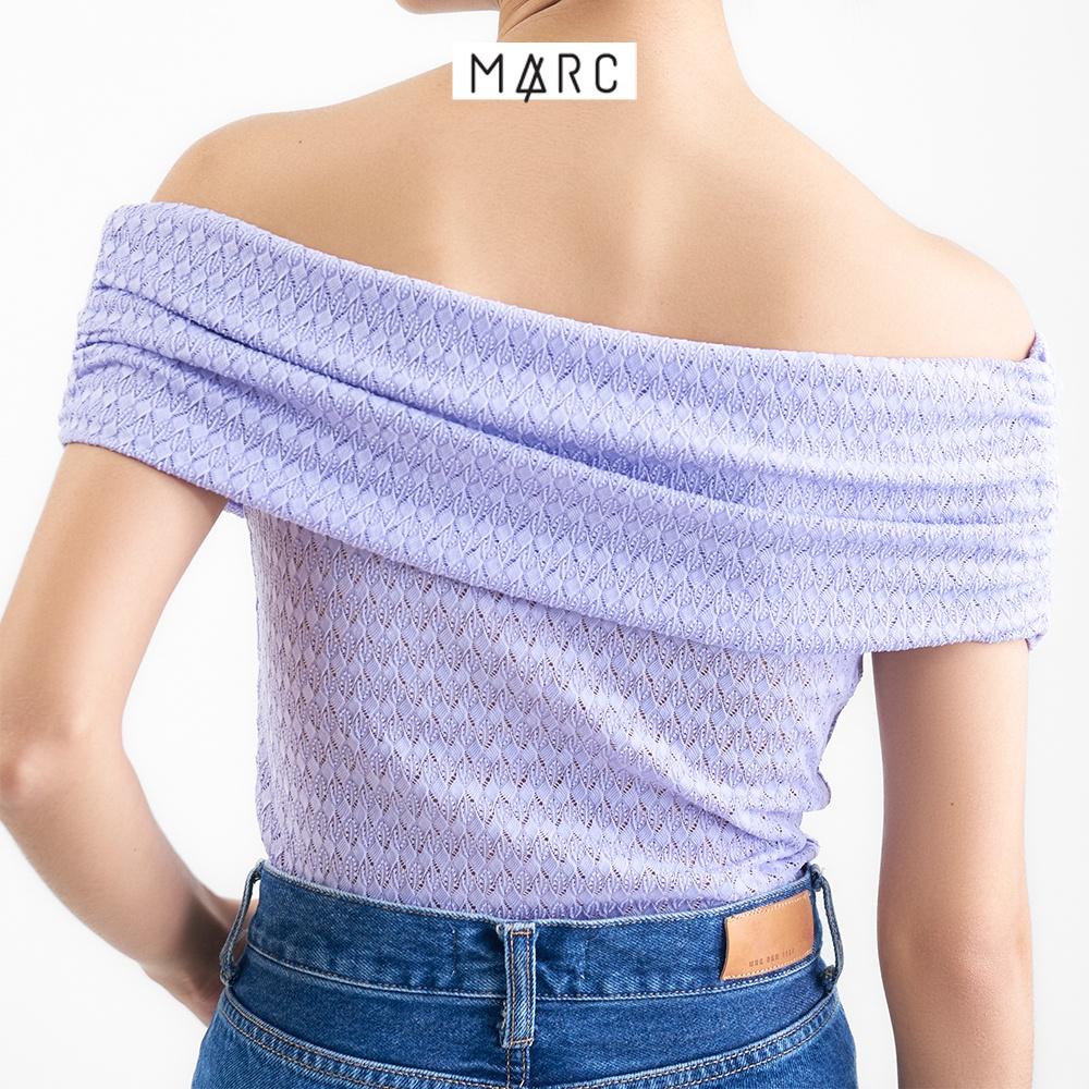 Áo kiểu nữ MARC FASHION form ôm bẹt vai nhún thun TRST111422