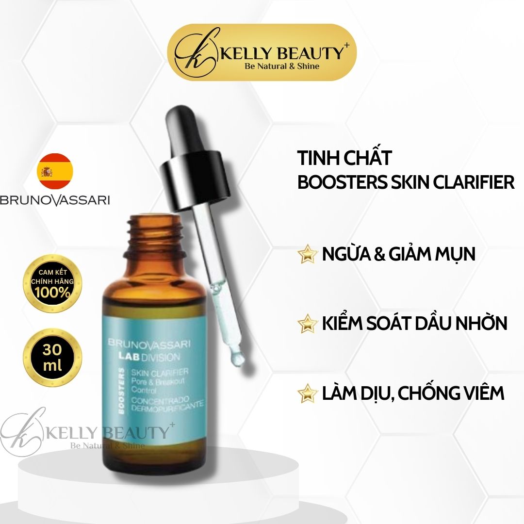 Tinh Chất Kiềm Dầu Ngừa Mụn Lab Division Boosters Skin Clarifier - Bruno Vassari | Kelly Beauty