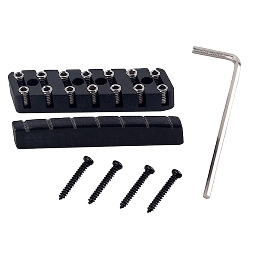 6/7/8 String Headless Guitar Bridge & Slotted Camel Bone Nut For Guitar Accs
