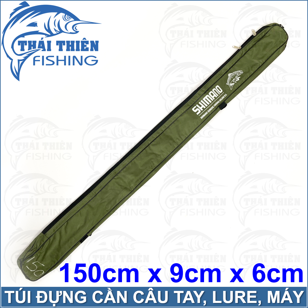 Túi Đựng Cần Câu Tay, Lure, Máy Shinano Có Chống Thấm, Dây Đeo, Quai Xách