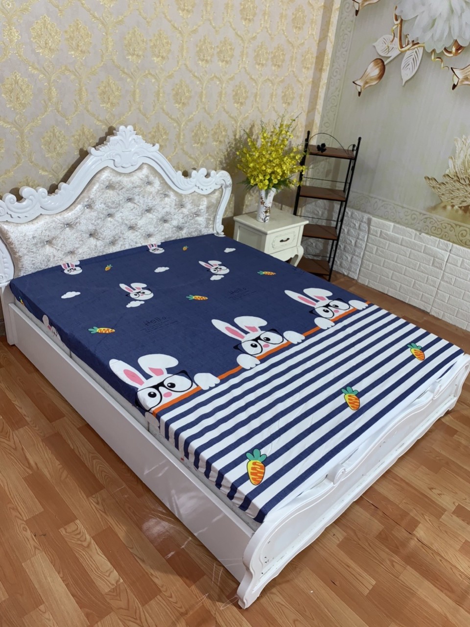 Ga Chống Thấm Cotton TCTC - Thỏ Trắng