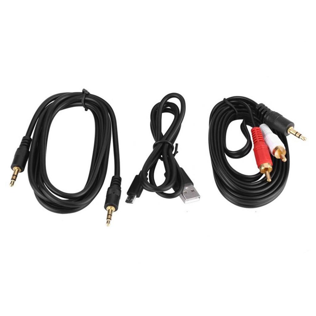 3.5mm Wireless Bluetooth5.0 Jack Audio Receiver Speaker Headphone Black