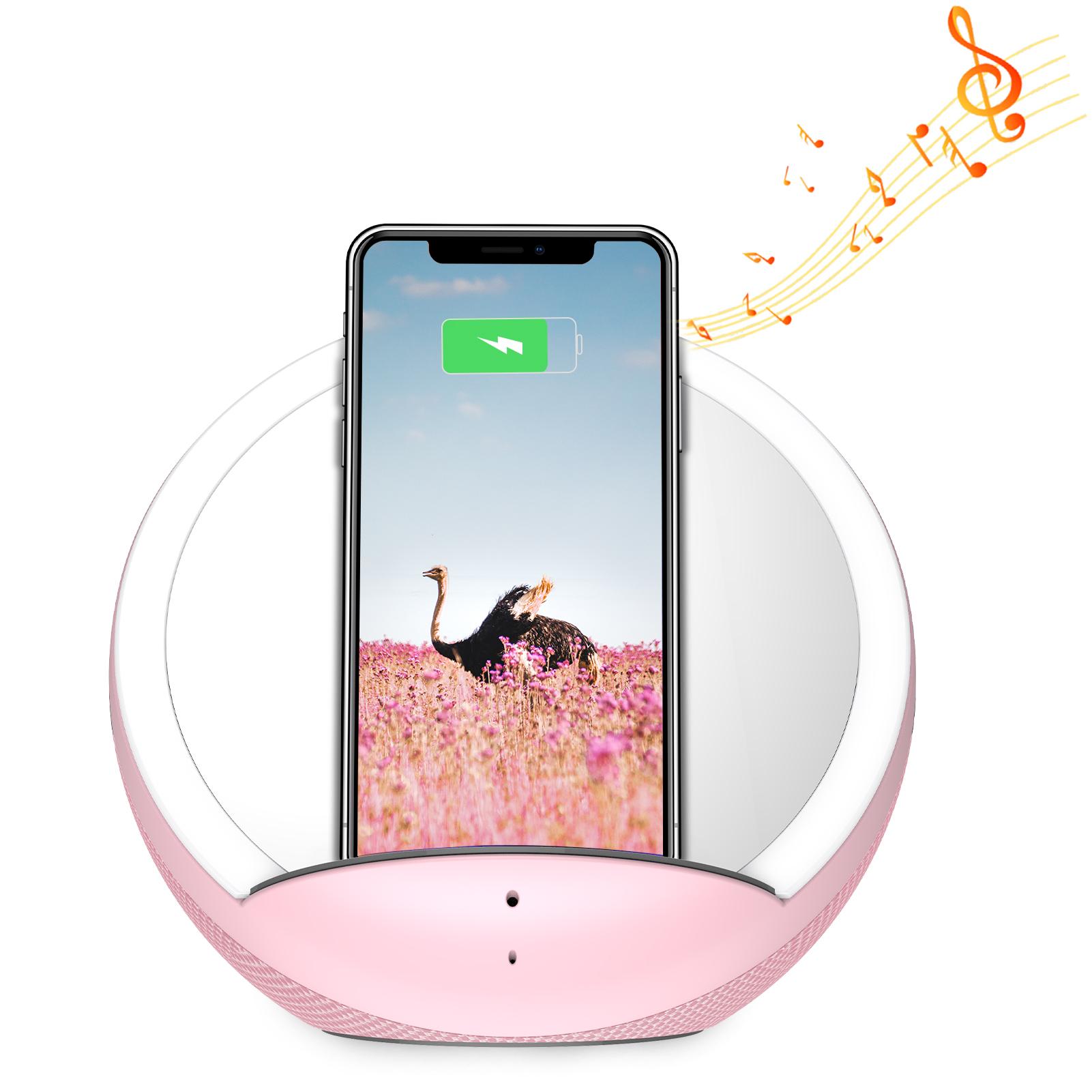 Loa bluetooth không dây có giá đỡ điện thoại