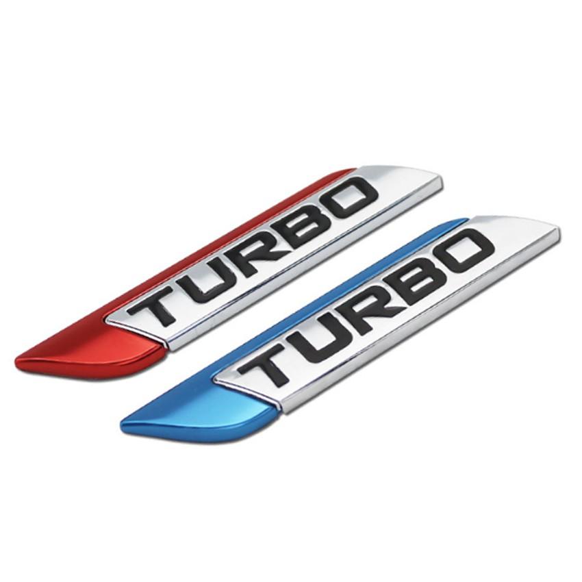 Tem Chữ Nổi TURBO Trang Trí Ô Tô