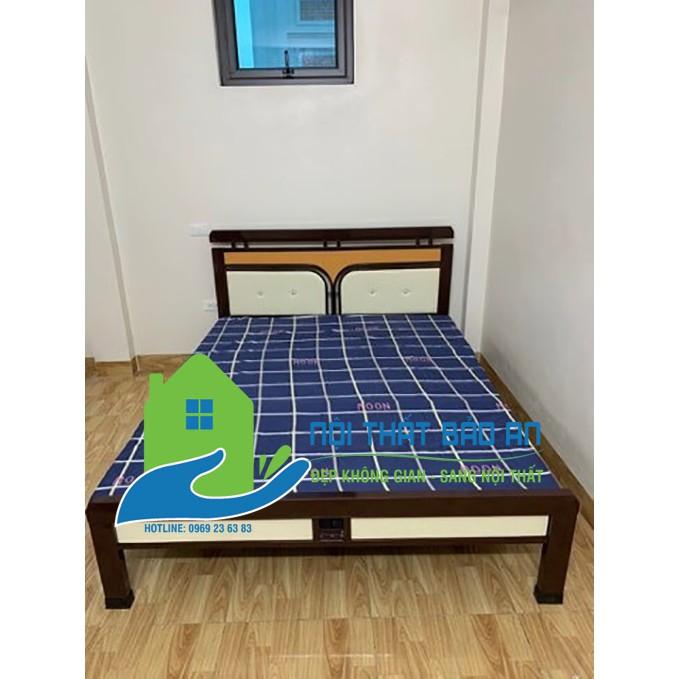 Giường sắt kiểu hộp nhiều kích thước Mẫu 01