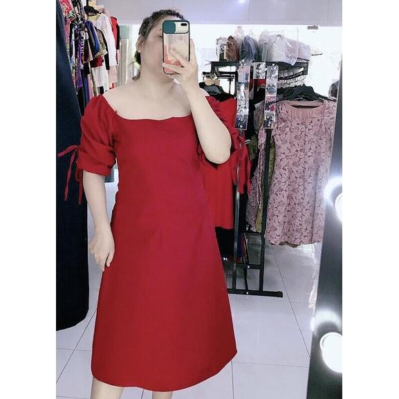 ĐẦM SUÔNG BIGSIZE BẸT VAI RÚT TAY