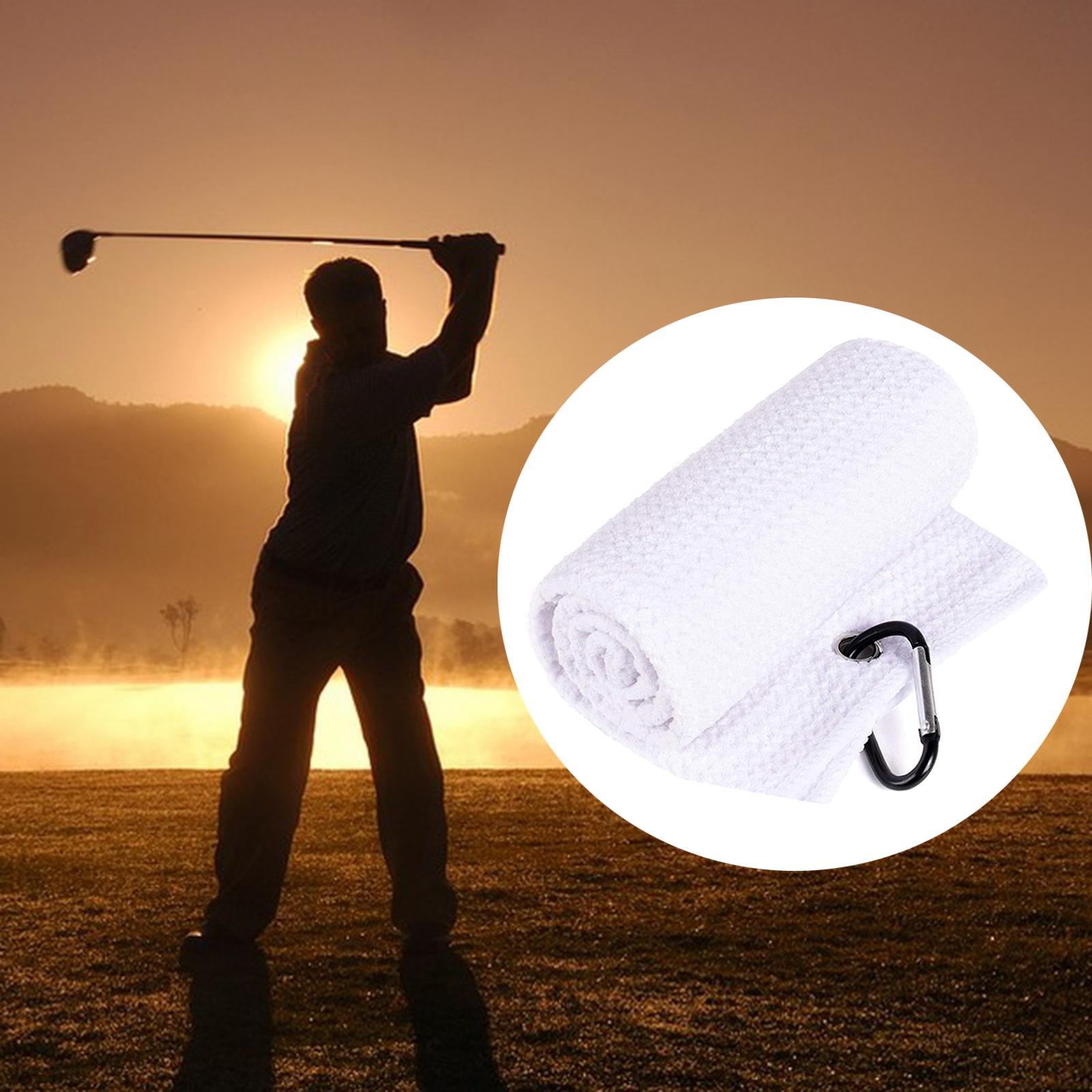 Golf Towel Microfiber Water Absorption Towel Gym Wipe Golf Clubs Accessories