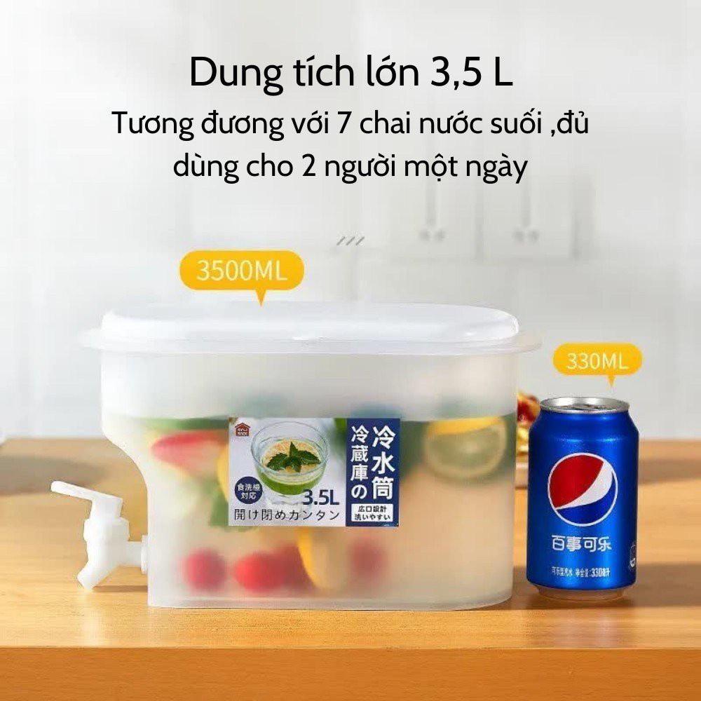Bình Đựng Nước Trong Tủ Lạnh Có Vòi Tiện Dụng, Cao Cấp
