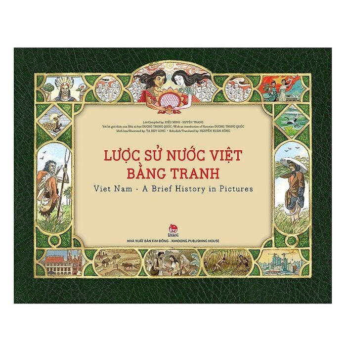 Lược Sử Nước Việt Bằng Tranh (NXB Kim Đồng) - bìa cứng, song ngữ Anh - Việt