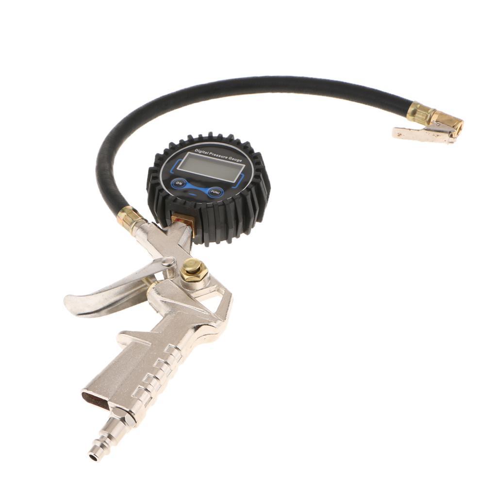 Tire Pressure Inflator Gauge Nozzles Digital Tire Inflation US connector