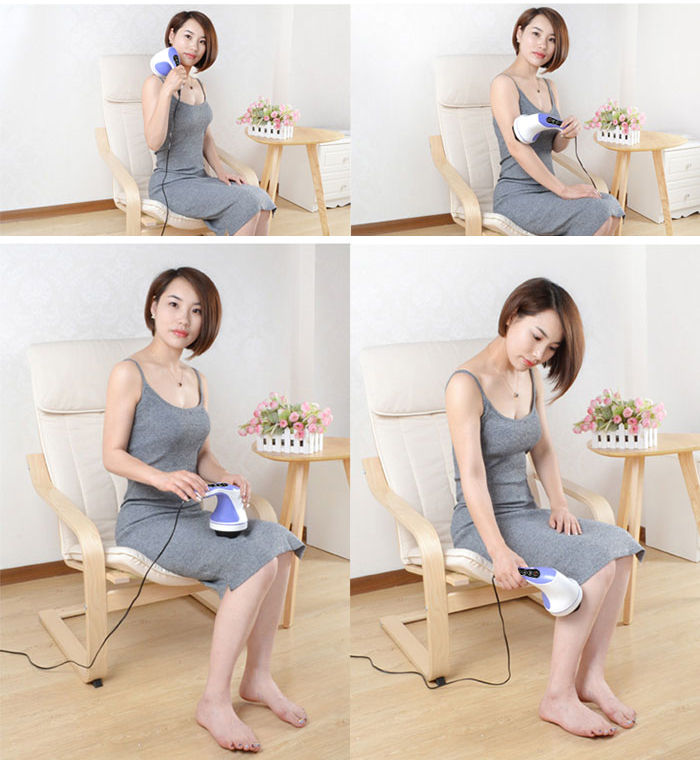 Máy massage cầm tay toàn thân đèn hồng ngoại 8 đầu PL-603AC3 - Điện tử