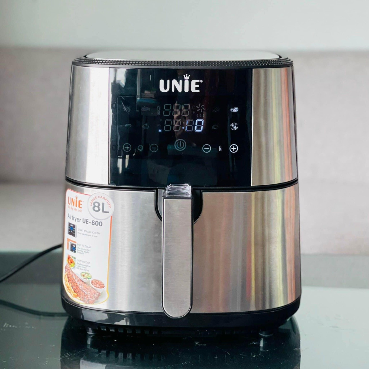 Nồi chiên không dầu UNIE UE-800 công suất 1800W dung tích 8L - Hàng chính hãng