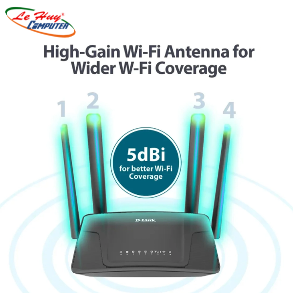 Bộ Phát Wifi D-Link 4G LTE Dual-Sim DWR-M930DS (300 Mbps/ Wifi 4/ 2.4 GHz) - Hàng Chính Hãng