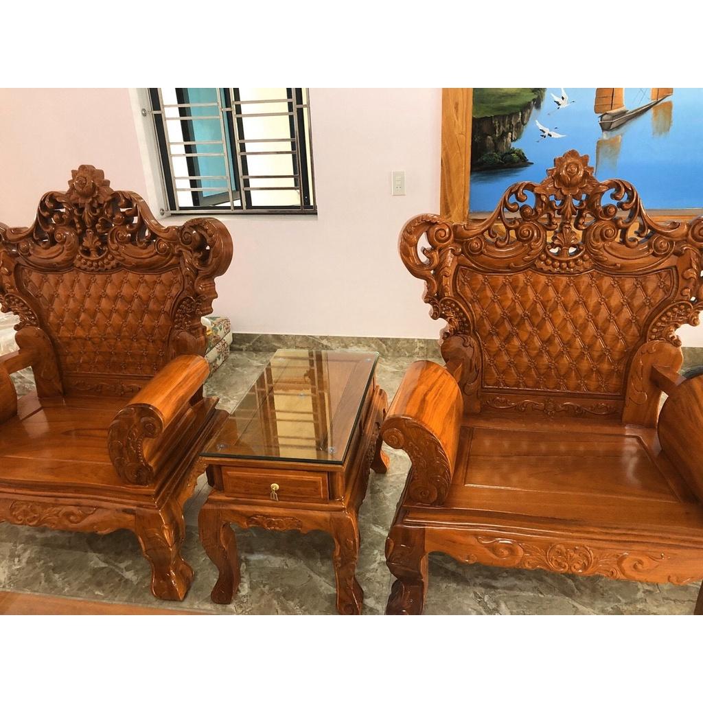 Bàn ghế Hoàng Gia gỗ gõ đỏ