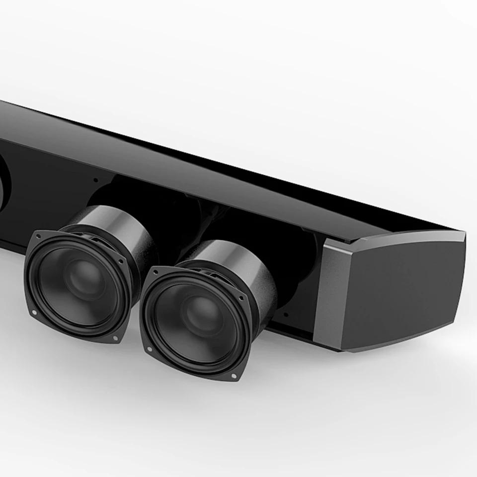 Loa soundbar tivi 3D âm thanh nổi kết nối không dây SR100 PLUS ( hàng nhập khẩu ) có phíc cắm đa năng đi  kèm