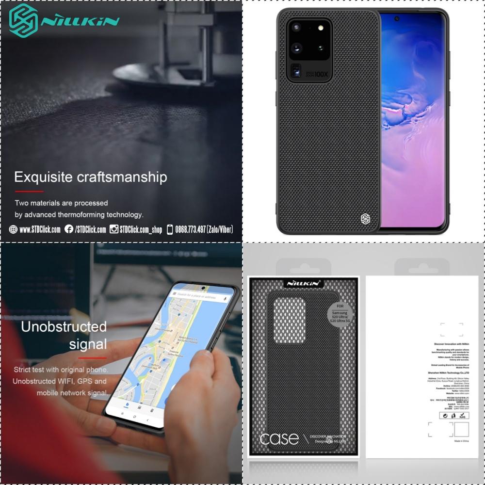 ỐP LƯNG DÀNH CHO ĐIỆN THOẠI SAMSUNG GALAXY S20 ULTRA VÀ S20 ULTRA 5G NILLKIN TEXTURED NYLON FIBER