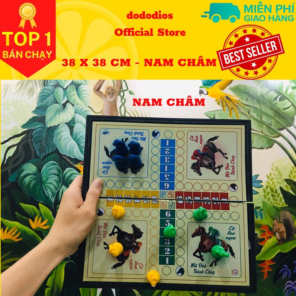 Cờ cá ngựa bằng nam châm - bàn cờ gập đôi đựng quân cờ - Size 38x38Cm - hãng dododios