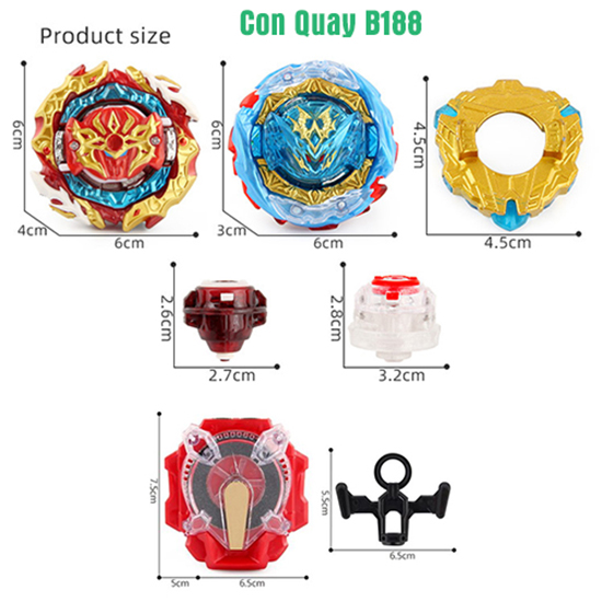 Đồ Chơi Con Quay B188 Kèm Tay Quay | Con Quay BEYBLADE B188