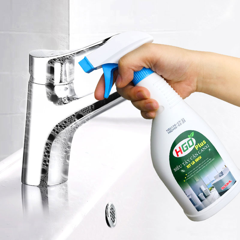 Tẩy cặn canxi nhà tắm HGO Plus an toàn, tiện lợi, hiệu quả 500ml