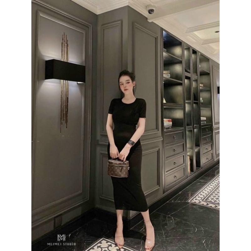 Váy ôm body hở lưng , đầm ôm body nhún sau lưng